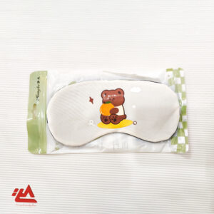 چشم‌بند خواب کمپرس‌دار (طرح خرس و پرتقال)