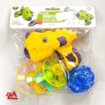 تفنگ فرفره چراغ دار دایناسور وارداتی - تصویر 2