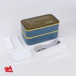 ظرف غذای دو طبقه 850 میلی‌لیتر (wonderful life)