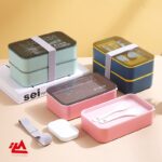 ظرف غذای دو طبقه 850 میلی‌لیتر (wonderful life) - تصویر 5