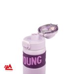 قمقمه داخل استیل ۶۵۰ میل نی دار دورسیلیکونی - تصویر 2