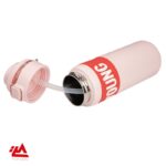 قمقمه داخل استیل ۶۵۰ میل نی دار دورسیلیکونی - تصویر 3