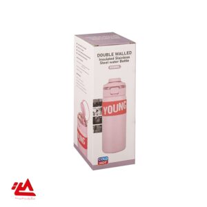 قمقمه داخل استیل ۶۵۰ میل نی دار دورسیلیکونی