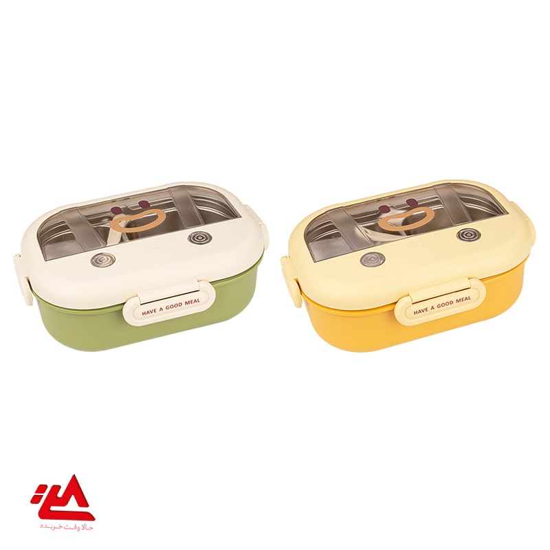 ظرف غذا داخل استیل ۲ بخشی ۴ قفل (2)-min ظرف غذا داخل استیل ۲ بخشی ۴ قفل - تصویر 1