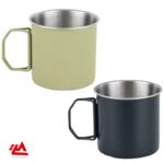 لیوان استیل مخصوص کمپینگ و طبیعت‌گردی با دسته تاشو - تصویر 7