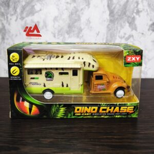 ماشین فلزی کمپر دایناسور درب بازشو موزیکال